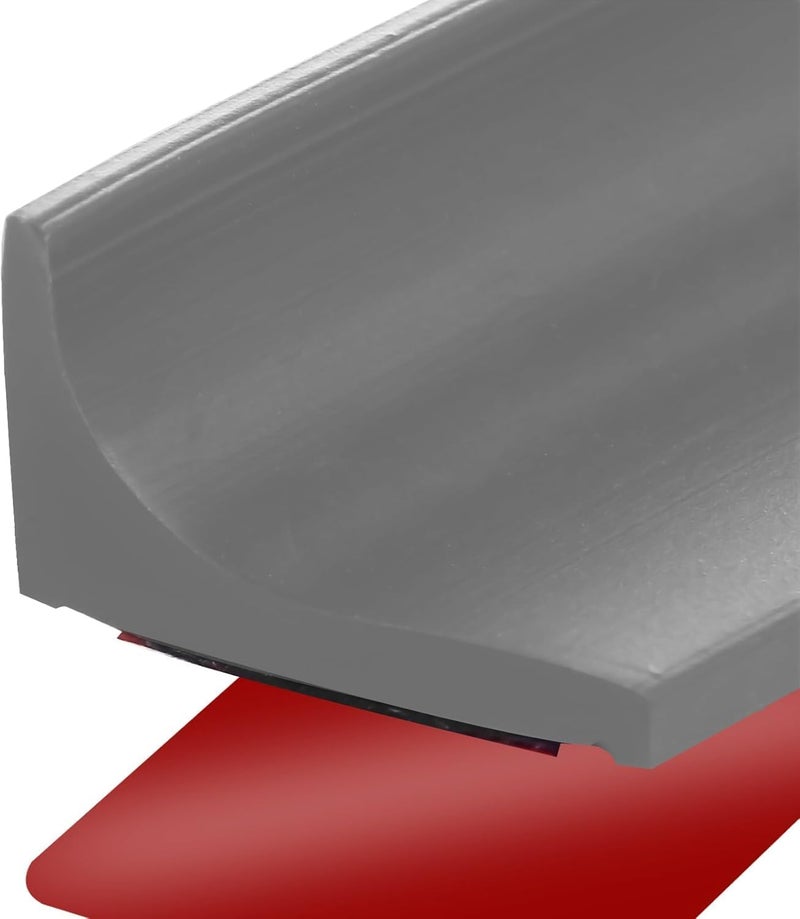 Aecsze 78 Inch Shower Threshold Water Dam, Silicone Barrier Shower Door Bottom Seal Strip, Self Adhesive Waterproof Barrier, for Kitchen Countertop Sink, Cooktop, Bathroom (Grey) - Image 1
